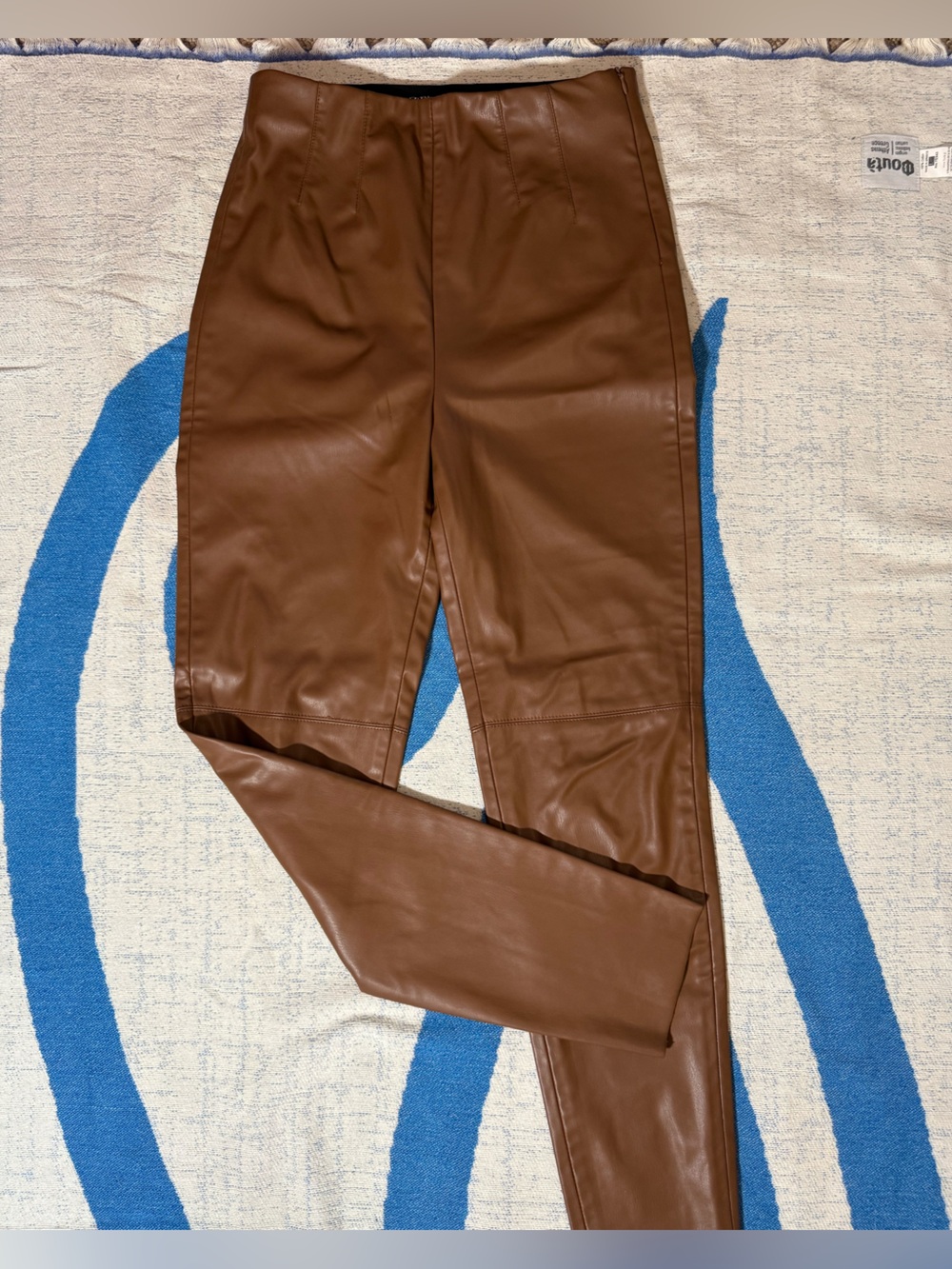 Zara Brown Faux Leather Pants